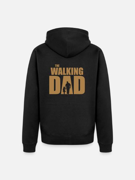 The Walking Dad - Unisex Premium Organic Zip Hoodie - black