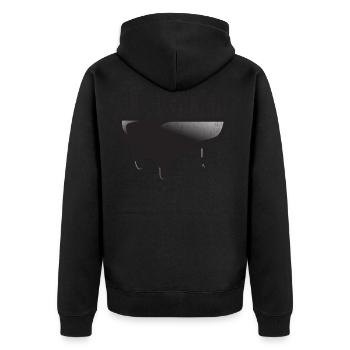 Piano vintage - Veste à capuche bio Premium Unisexe - noir - Dos - Nico (187cm)