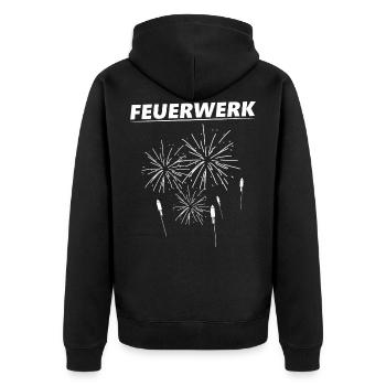 Feux d'artifice Zergler Pyro - Veste à capuche bio Premium Unisexe - noir - Dos - Nico (187cm)