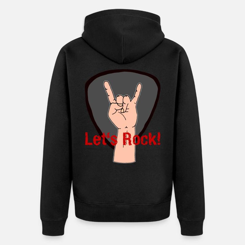 Permet de rock - Veste à capuche bio Premium Unisexe - noir