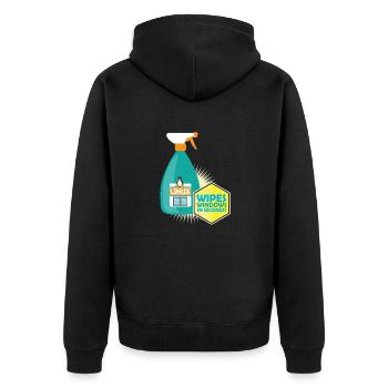 Funny Linux Penguin Tux Cleaner Gift Computer - Veste à capuche bio Premium Unisexe - noir - Dos - Nico (187cm)