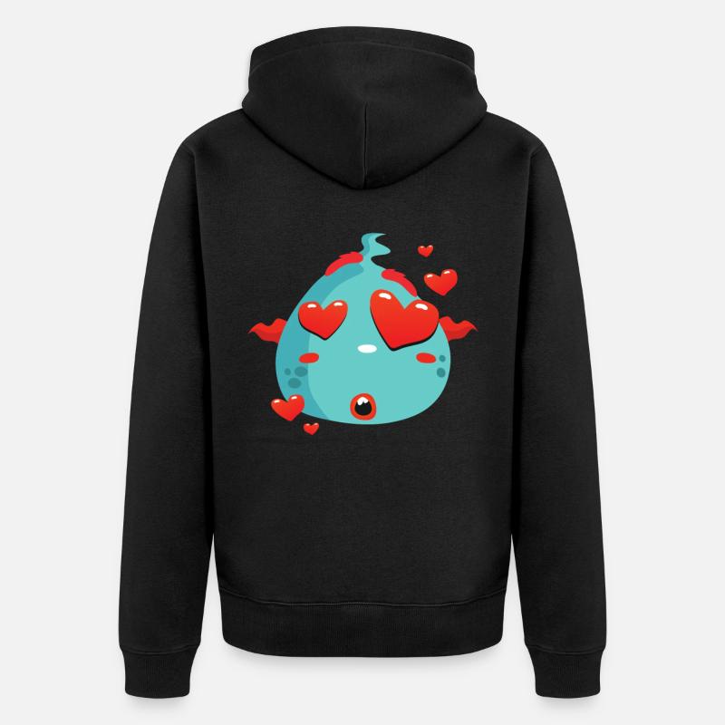 Bosse bleue - Veste à capuche bio Premium Unisexe - noir