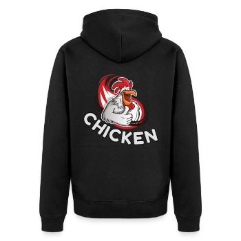 Poulet Poulet - Veste à capuche bio Premium Unisexe - noir - Dos - Nico (187cm)