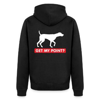 Allemand Cheveux courts Pointer propriétaire de chien cadeau - Veste à capuche bio Premium Unisexe - noir - Dos - Nico (187cm)