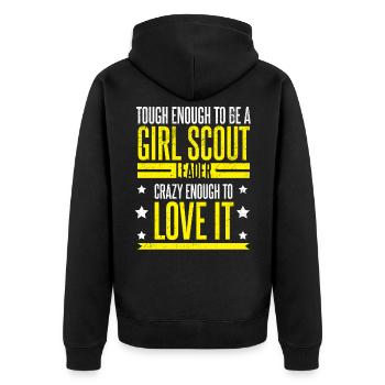 Tough To Be Girl Scout Leader Scouting Lovers - Veste à capuche bio Premium Unisexe - noir - Dos - Nico (187cm)