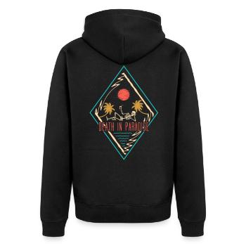La mort dans le paradis squelette chillen été - Veste à capuche bio Premium Unisexe - noir - Dos - Nico (187cm)