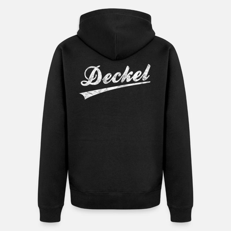 Partner Partnerlook Deckel und Topf - Unisex Premium Bio Zip Hoodie - Schwarz