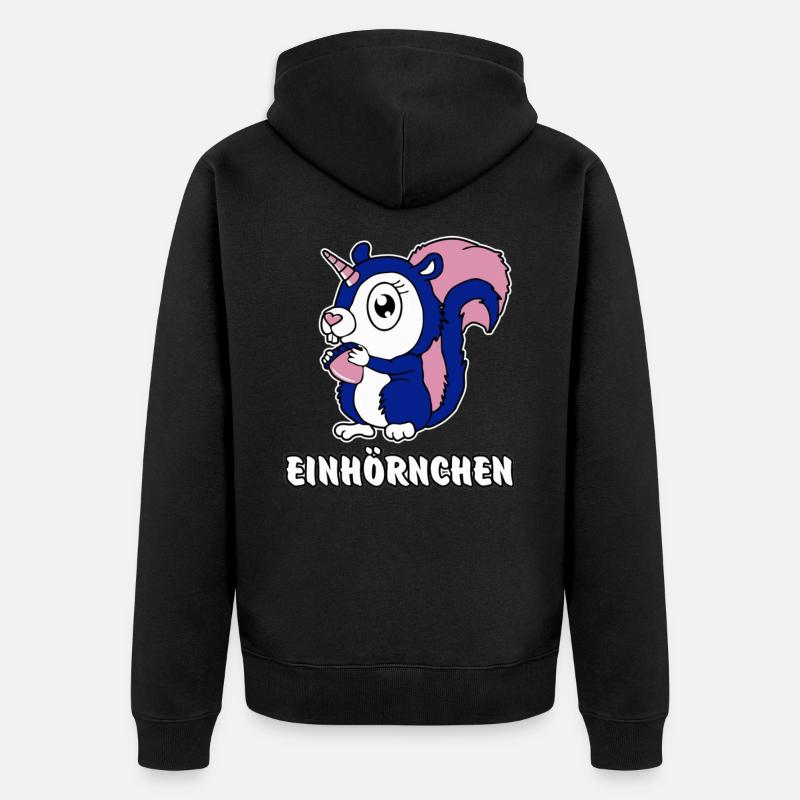 Einhörnchen - Veste à capuche bio Premium Unisexe - noir