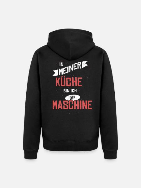 KuechenMaschine - Unisex Premium Bio Zip Hoodie - Schwarz