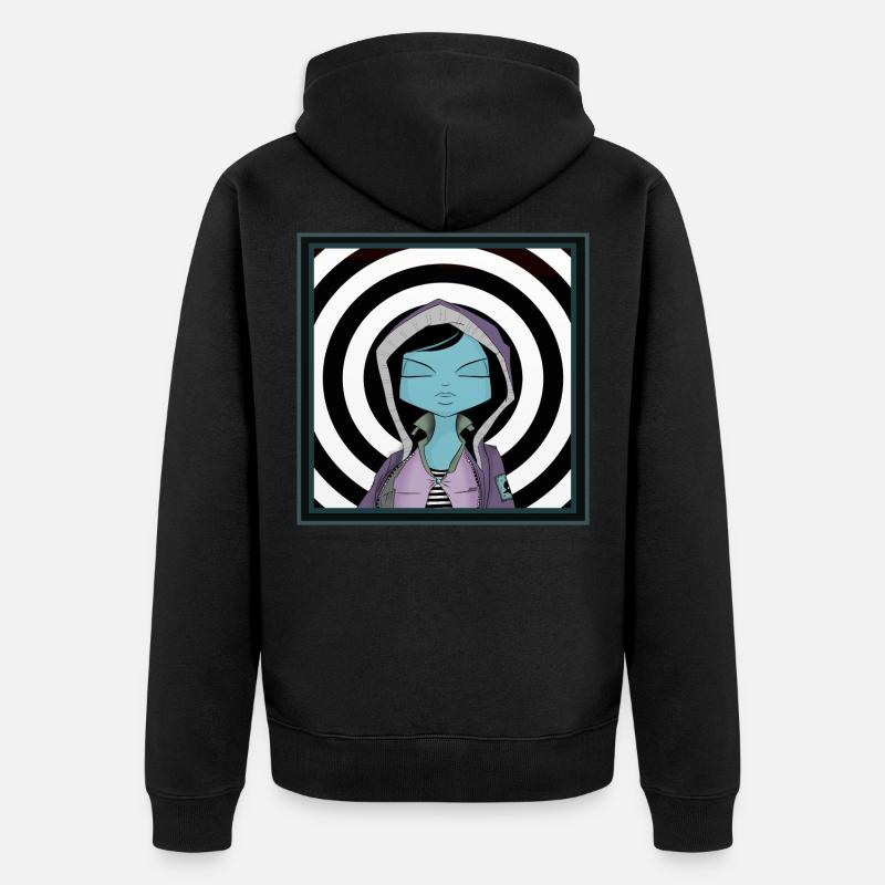 Fille CIBLE - Veste à capuche bio Premium Unisexe - noir