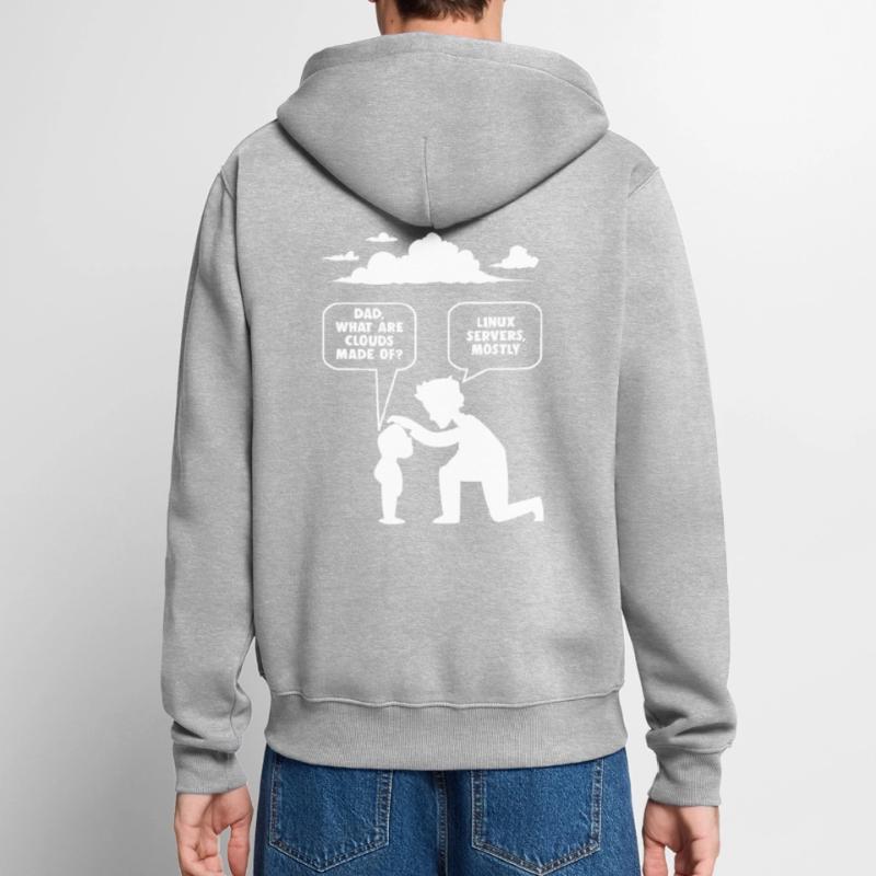 Linux software developer computer programmer Unisex Premium Organic Zip Hoodie