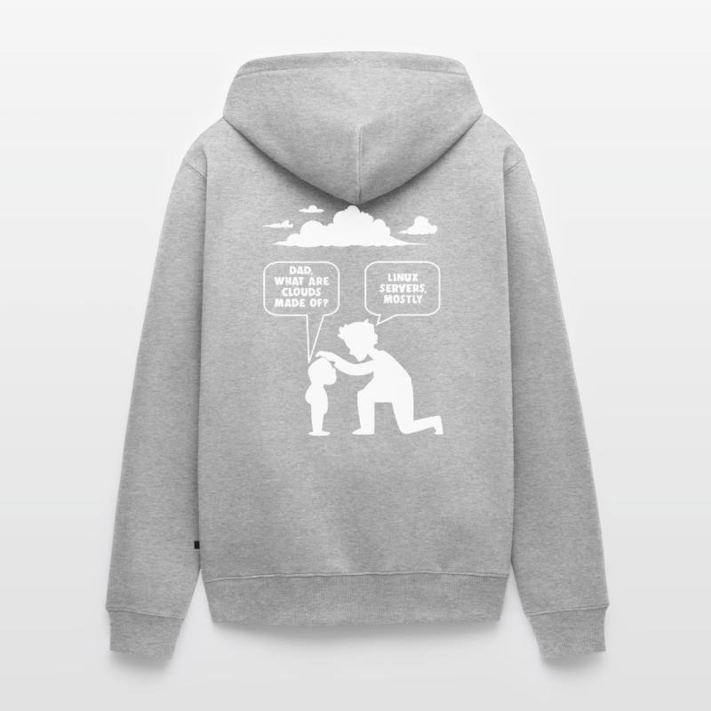 Linux software developer computer programmer Unisex Premium Organic Zip Hoodie