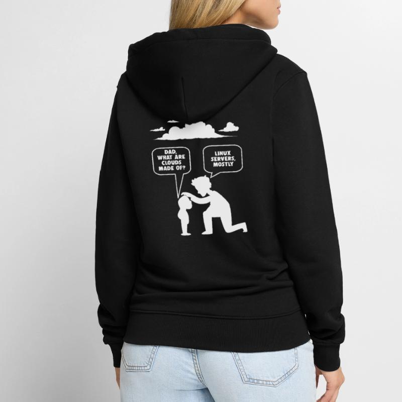 Linux software developer computer programmer Unisex Premium Organic Zip Hoodie