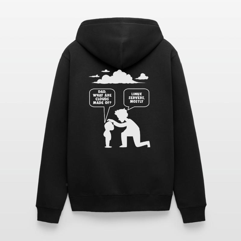 Linux software developer computer programmer Unisex Premium Organic Zip Hoodie