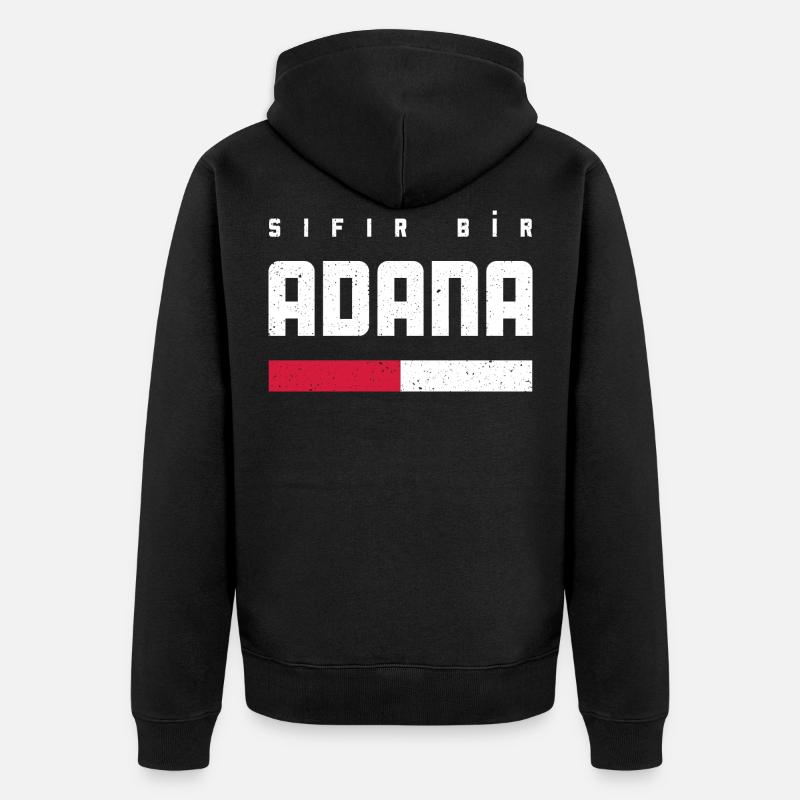 Adana 01 - Veste à capuche bio Premium Unisexe - noir
