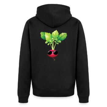 Radis lunettes de soleil Jardinage Jardinier - Veste à capuche bio Premium Unisexe - noir - Dos - Nico (187cm)