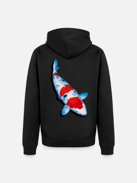 Koi - Unisex Premium Bio Zip Hoodie - Schwarz