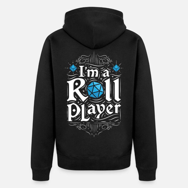 I'm a roll player - Veste à capuche bio Premium Unisexe - noir
