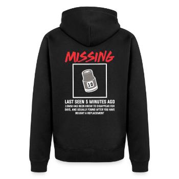 Funny mechanic 10mm socket mechanical engineering - Unisex Premium Organic Zip Hoodie - black - Back - Nico (187cm)