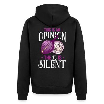 Nombre pi professeur de mathématiques étudiant oignon mathématicien - Veste à capuche bio Premium Unisexe - noir - Dos - Nico (187cm)