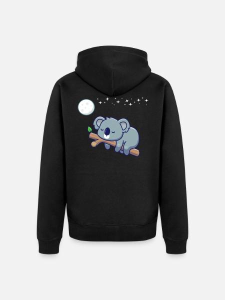 Koala Koszula do spania Koala Pyjama Koala - Ekologisk premiumluvjack unisex - svart