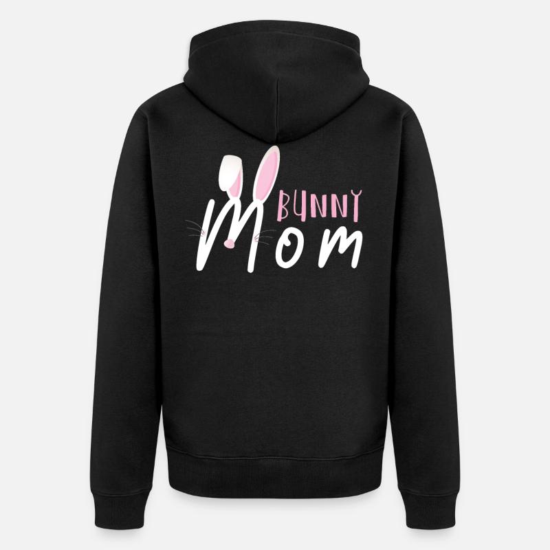 Lapins lapins - Veste à capuche bio Premium Unisexe - noir
