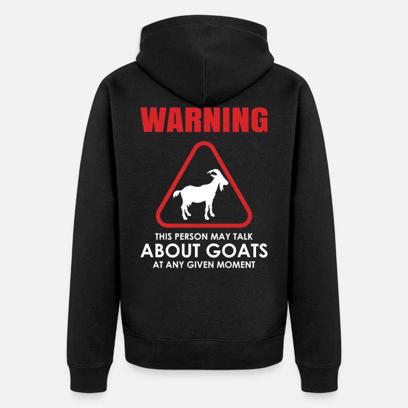 Chèvre - Veste à capuche bio Premium Unisexe - noir