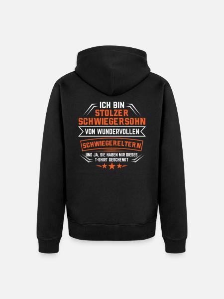 Schwiegersohn Geschenk | Schwiegersöhne - Unisex Premium Bio Zip Hoodie - Schwarz