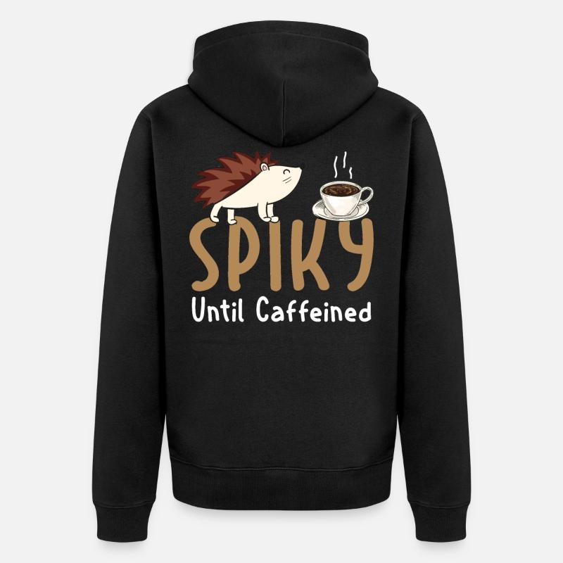 Igel - Unisex Premium Bio Zip Hoodie - Schwarz