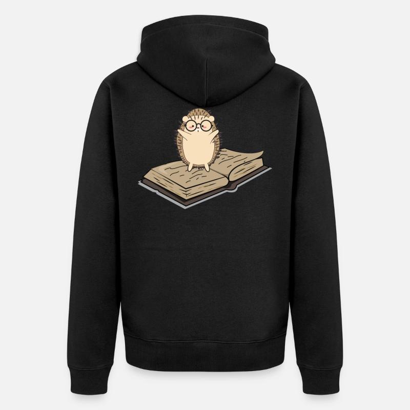 Hérisson - Veste à capuche bio Premium Unisexe - noir