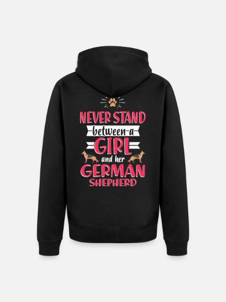 Deutscherschäferhund - Unisex Premium Bio Zip Hoodie - Schwarz