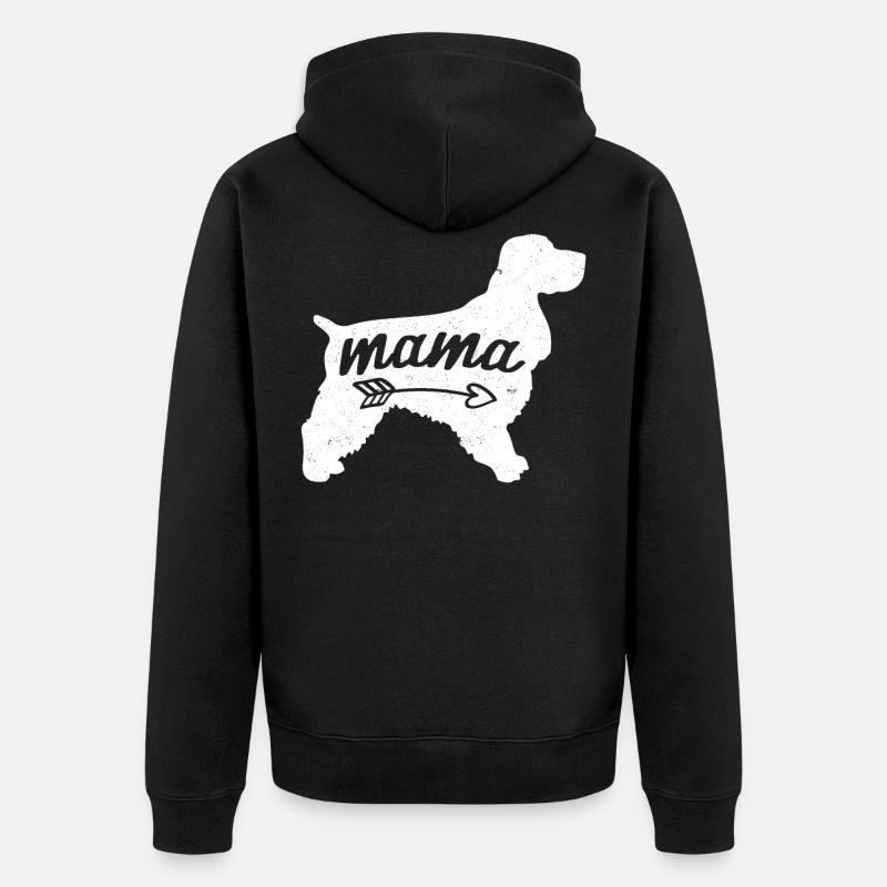 Cocker Spaniel - Veste à capuche bio Premium Unisexe - noir