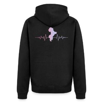 Shih-Tzu - Veste à capuche bio Premium Unisexe - noir - Dos - Nico (187cm)