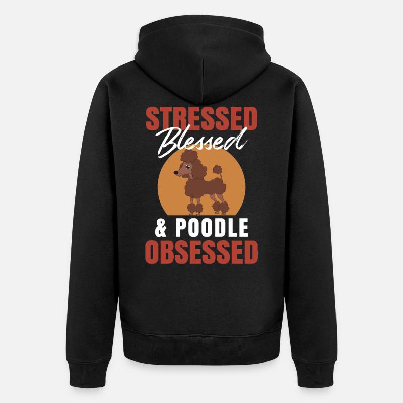 Puiche Poodle - Veste à capuche bio Premium Unisexe - noir