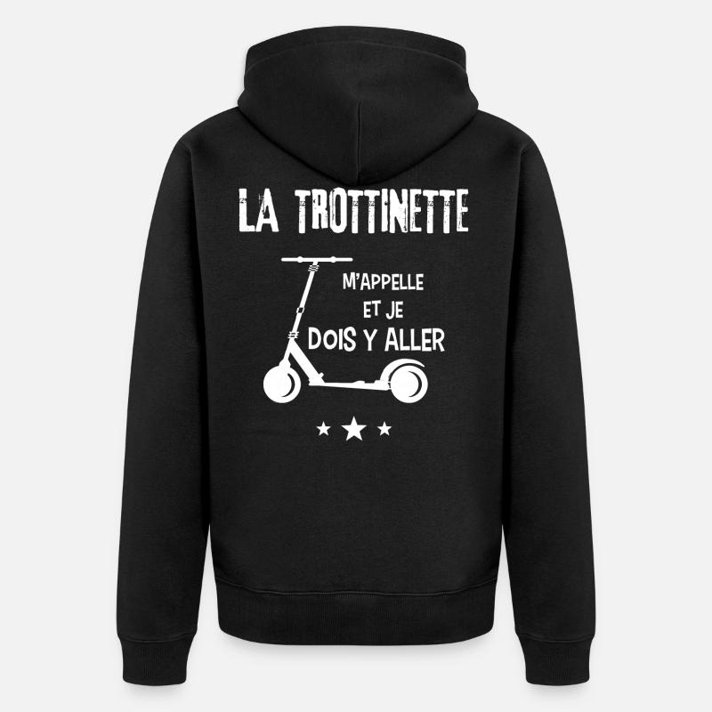 trottinette - Veste à capuche bio Premium Unisexe - noir