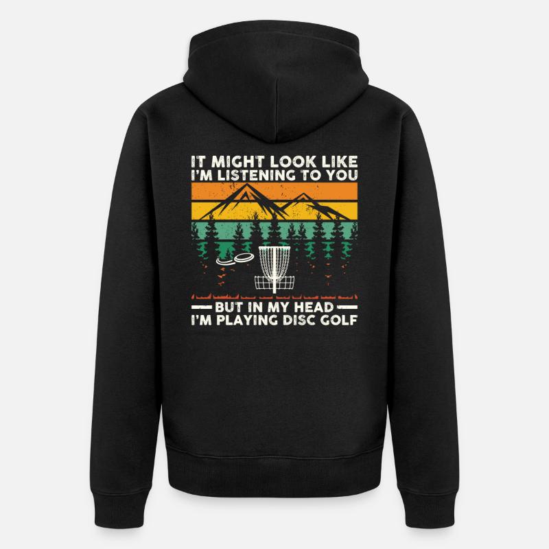 Discgolf | Discgolfer Discgolfer Gift - Unisex Premium Organic Zip Hoodie - black