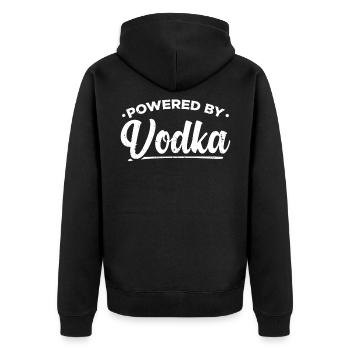 Vodka vodka arrosage Russie Russes cadeau - Veste à capuche bio Premium Unisexe - noir - Dos - Nico (187cm)
