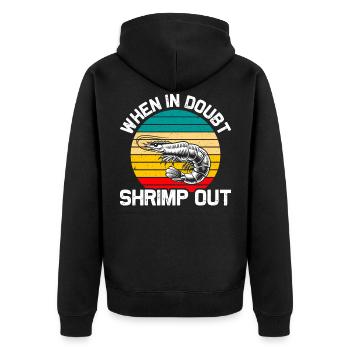 En cas de doute Shrimp out Jiu Jitsu Sports de combat - Veste à capuche bio Premium Unisexe - noir - Dos - Nico (187cm)