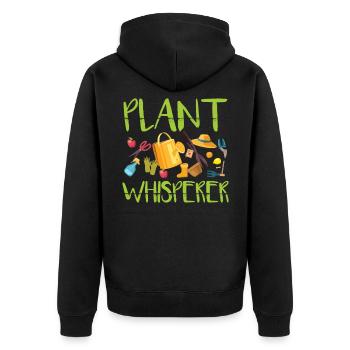 Jardin jardin jardinier cadeau - Veste à capuche bio Premium Unisexe - noir - Dos - Nico (187cm)