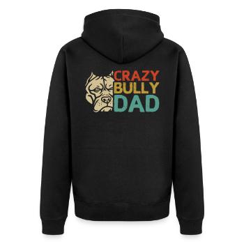 Cadeau de propriétaire de chien Bully Dad américain Bully - Veste à capuche bio Premium Unisexe - noir - Dos - Nico (187cm)