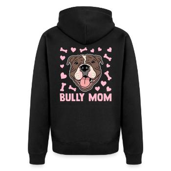 Cadeau de Bully américain propriétaire de chien Bully Mom - Veste à capuche bio Premium Unisexe - noir - Dos - Nico (187cm)