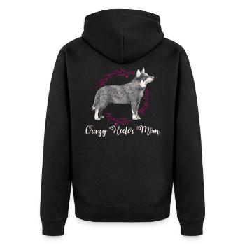 Heeler Mom Australian Cattle Dog Chien cadeau - Veste à capuche bio Premium Unisexe - noir - Dos - Nico (187cm)