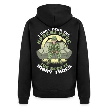 Gamer Gaming Video Games Videospiele - Unisex Premium Organic Zip Hoodie - black - Back - Nico (187cm)
