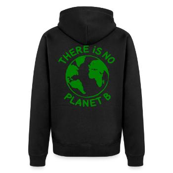 There is no planet B - Veste à capuche bio Premium Unisexe - noir - Dos - Nico (187cm)
