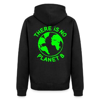 There is no planet B - Veste à capuche bio Premium Unisexe - noir - Dos - Nico (187cm)