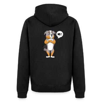 Australian Shepherd Drôle - Australian Shepherd - Veste à capuche bio Premium Unisexe - noir - Dos - Nico (187cm)