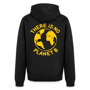 There is no planet B - Veste à capuche bio Premium Unisexe - noir - Dos - Nico (187cm)