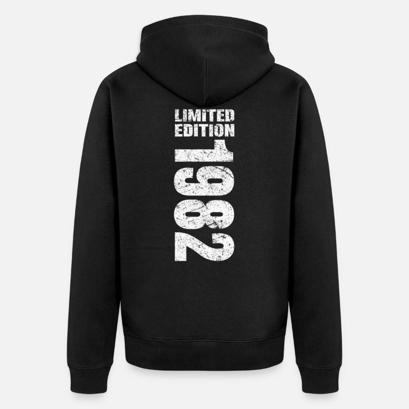 1982 Limited Edition - Veste à capuche bio Premium Unisexe - noir