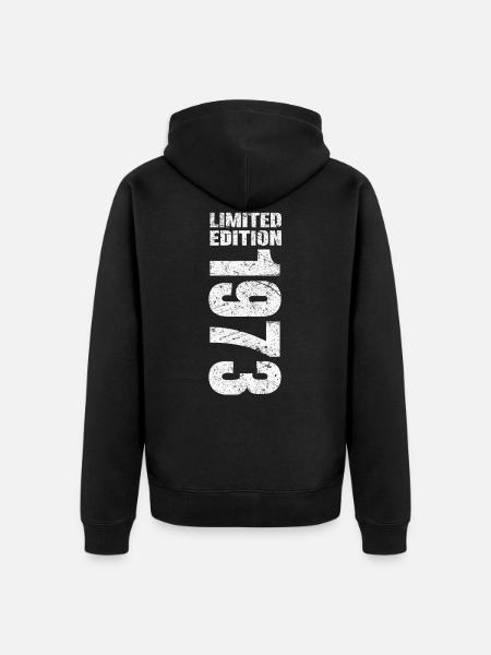 1973 Limited Edition - Unisex Premium Bio Zip Hoodie - Schwarz