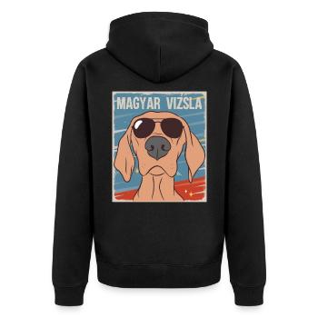 Magyar Vizsla chien cadeau - Veste à capuche bio Premium Unisexe - noir - Dos - Nico (187cm)